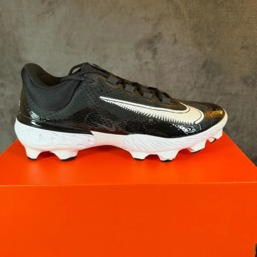 Nike Alpha Huarache Elite 4 Low MCS Mens Size 13 Black Baseball Cleats